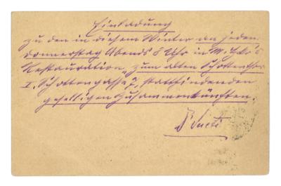 Klimt, Gustav, - Autographen, Handschriften, Urkunden