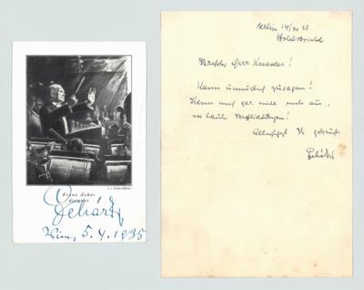 Lehár, Franz, - Autografi, manoscritti, documenti
