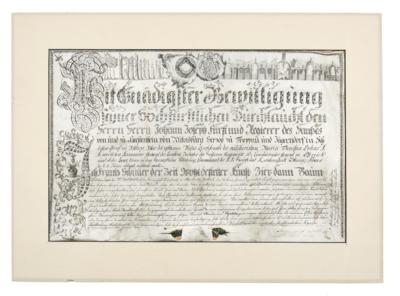 Liechtenstein, Johann Joseph, - Autographen, Handschriften, Urkunden