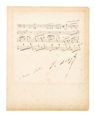 Liszt, Franz, - Autographs, manuscripts, documents