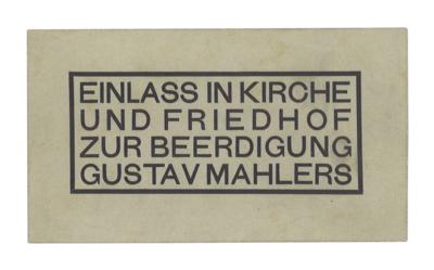 Mahler, Gustav, - Autografi, manoscritti, documenti