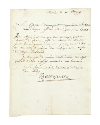 Napoleon I., - Autografi, manoscritti, documenti