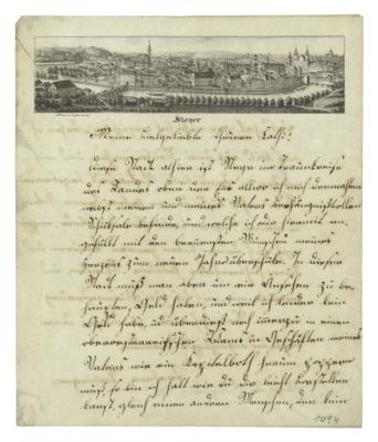 Oberösterreich, Steyr, - Autographs, manuscripts, documents