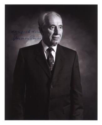 Peres, Schimon, - Autographen, Handschriften, Urkunden