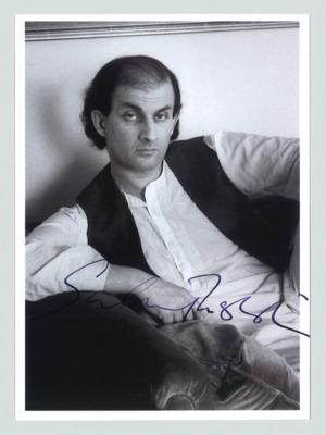 Rushdie, Salman, - Autografy, rukopisy, dokumenty