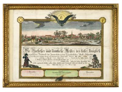 Schwechat, Handwerkskunstschaft der Zimmerleute, - Autografi, manoscritti, documenti