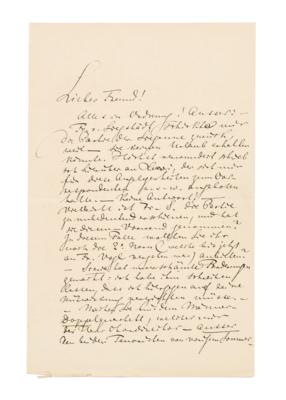 Wagner, Richard, - Autographs, manuscripts, documents