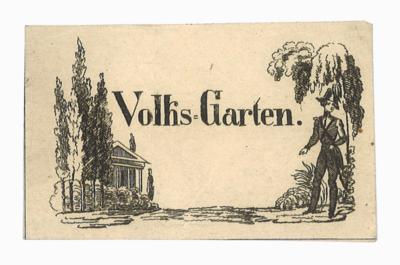 Wien, Volksgarten, - Autografi, manoscritti, documenti