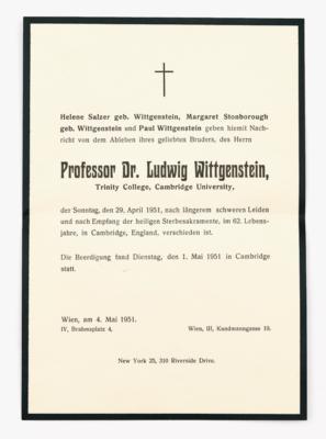 Wittgenstein, Ludwig, - Autografy, rukopisy, dokumenty