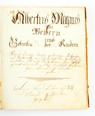 Albertus Magnus, - Autografi, manoscritti, documenti