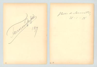 Busoni, Ferruccio, - Autografy, rukopisy, dokumenty