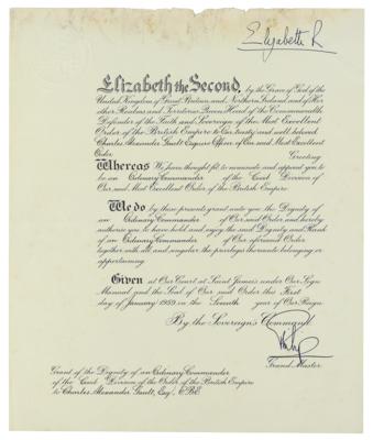 Elisabeth II., - Autographen, Handschriften, Urkunden