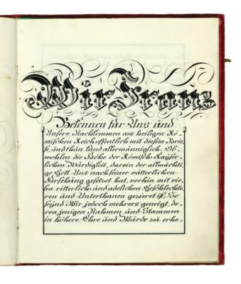 Franz I. Stephan, - Autographs, manuscripts, documents