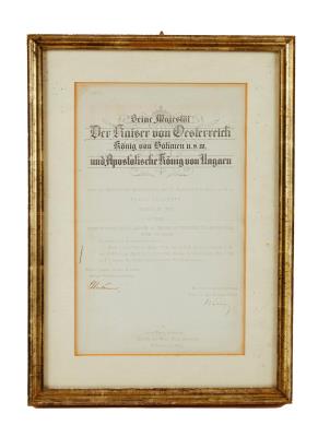 Franz Joseph I., - Autographs, manuscripts, documents