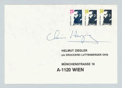 Herzog, Chaim, - Autographen, Handschriften, Urkunden