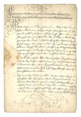 Joseph I., - Autographen, Handschriften, Urkunden