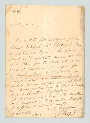 Liszt, Franz, - Autografy, rukopisy, dokumenty