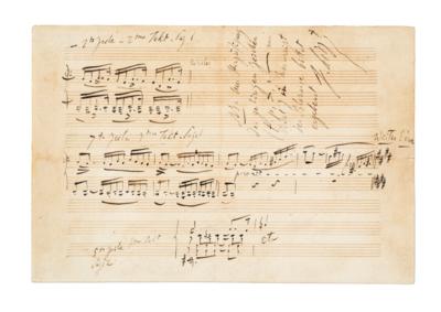 Liszt, Franz, - Autographs, manuscripts, documents