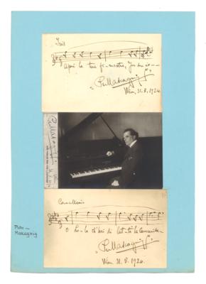 Mascagni, Pietro, - Autographen, Handschriften, Urkunden