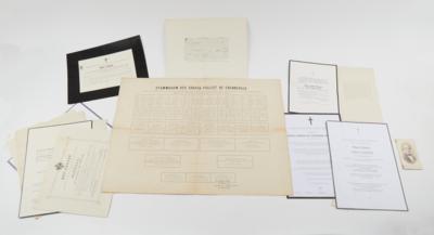 Sterbebilder, Parten, Hochzeitsanzeigen etc., - Autographs, manuscripts, documents