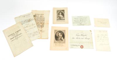 Verschiedene, Autographenkonvolut, Deutschland, meist 18. – 1. H. 20. Jh., - Autografi, manoscritti, documenti