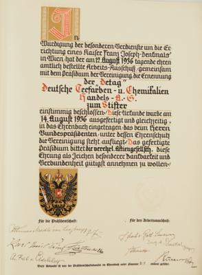 Wien, Kaiser Franz Joseph-Denkmal, - Autographs, manuscripts, documents