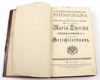 Constitutio Criminalis Theresiana - Libri e grafica decorativa