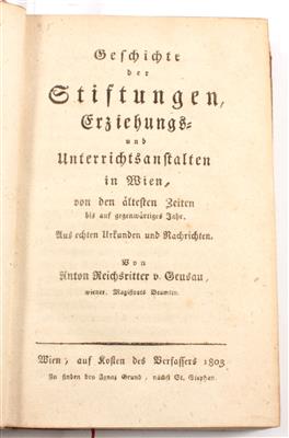 Geusau, A. (F.) v. - Bücher und dekorative Grafik