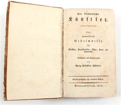 (Sinner, J. C. D., Pseud.:) Schubert, G. S. - Libri e grafica decorativa