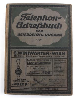 Telephon - Adressbuch - Knihy a dekorativní tisky