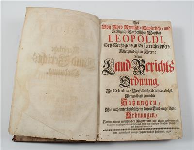 Leopold I. - Neue Land - Gerichts Ordnung. - Bücher und dekorative Grafik