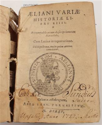 AELIANUS, C. - Bücher und dekorative Grafik