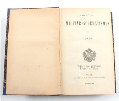 Kais. Königl. MILITÄR - SCHEMATISMUS - Books and Decorative Prints