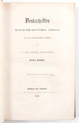 RADETZKY, (J. W. v.). - Books and Decorative Prints