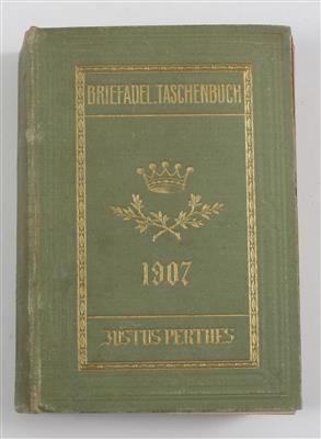 GOTHAISCHE TASCHENBÜCHER. - BRIEFADELIGE HÄUSER. - GOTHAISCHES - Books and Decorative Prints
