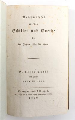 SCHILLER, (F. v.) und (J. W. v.) GOETHE. - Knihy a dekorativní tisky