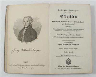 ALBRECHTSBERGER, J. G. - Knihy a dekorativní tisky