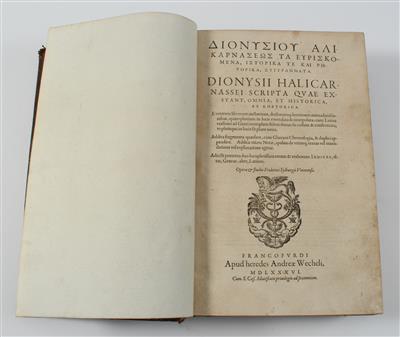 DIONYSIUS HALICARNASSEUS. - Libri e grafica decorativa