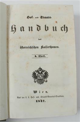 HOF- und STAATS- HANDBUCH - Books and Decorative Prints