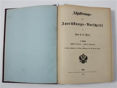 ADJUSTIRUNGS- und AUSRÜSTUNGS - VORSCHRIFT - Bücher und dekorative Grafik