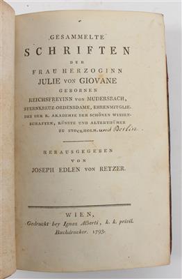 GIOVANE, J. v. - Bücher und dekorative Grafik