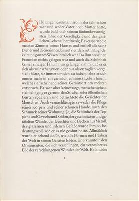 HOFMANNSTHAL, H. v. - Books and Decorative Prints