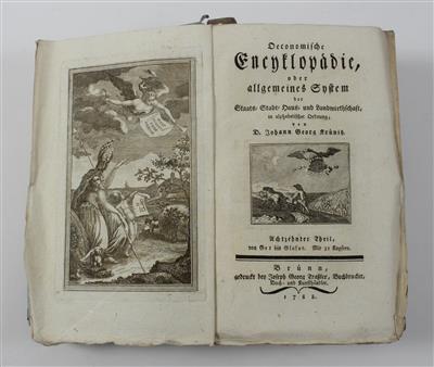 KRÜNITZ, J. G. - Knihy a dekorativní tisky