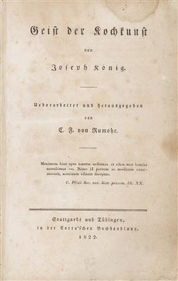 RUMOHR, C. F. v. (Pseud.:) J. KÖNIG. - Libri e grafica decorativa