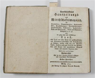 Unerschöpfliches HAUSHALTUNGS- und WIRTHSCHAFTSMAGAZIN - Libri e grafica decorativa