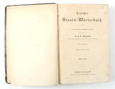 BLUNTSCHLI, J. C. - Books and Decorative Prints
