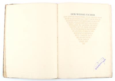 HOFMANNSTHAL, H. v. - Bücher und dekorative Grafik