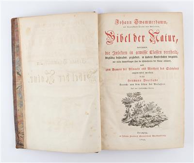 SWAMMERDAM, J. - Bücher und dekorative Grafik