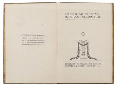 HOFMANNSTHAL, H. v. - Bücher und dekorative Grafik