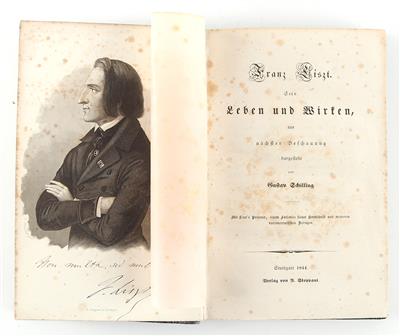 LISZT. - SCHILLING G. - Bücher und dekorative Grafik